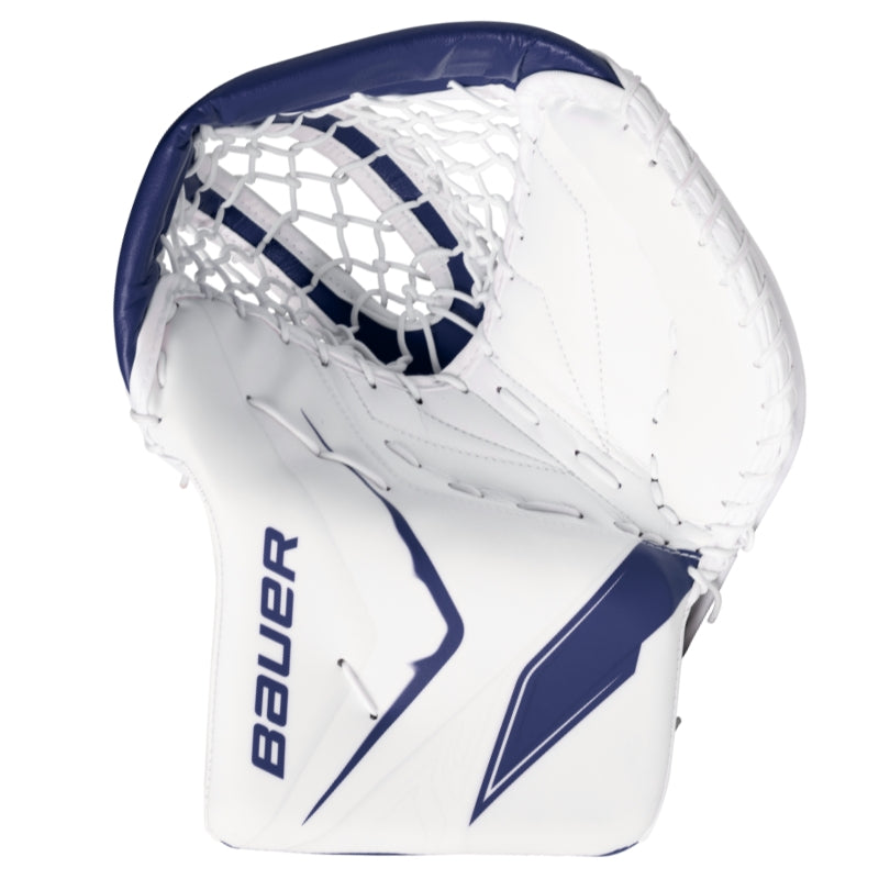 Bauer Ice Hockey Goalie Catchers Bauer Vapor Flylite (2025) Senior White/Navy palm