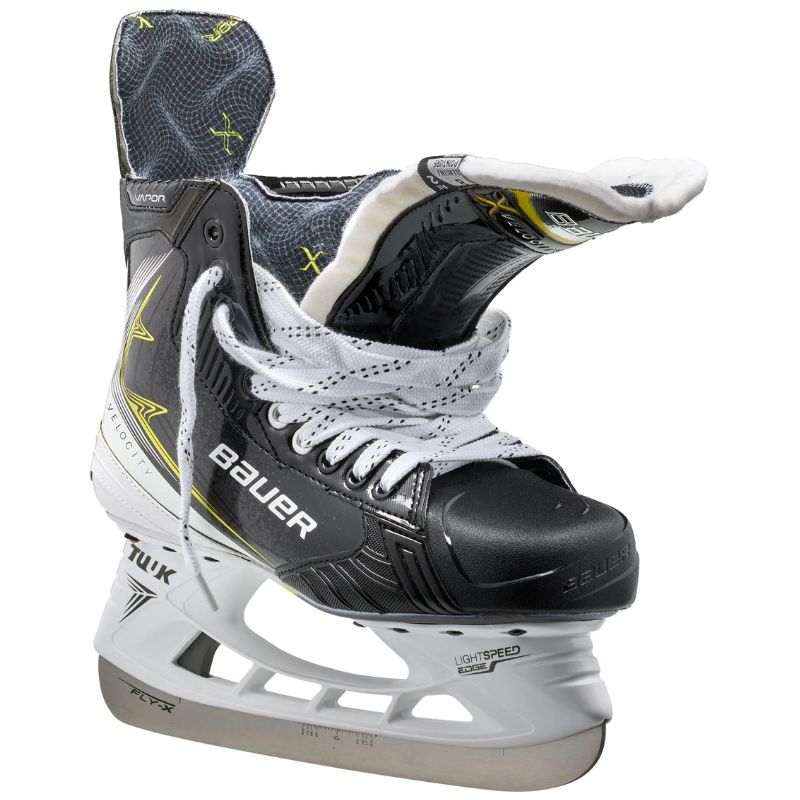 Bauer Ice Hockey Skates Bauer Vapor Velocity Source Exclusive (2025) Senior front side pointing right with tongue out