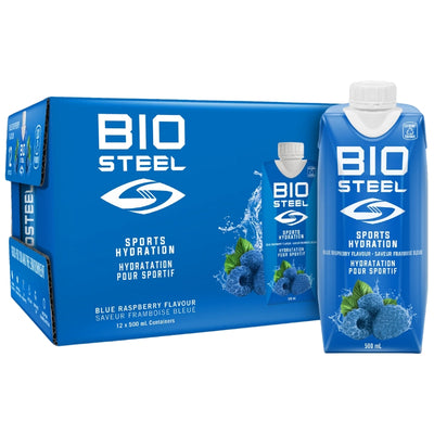 BioSteel Sports Beverages BioSteel Ready to Drink Sports Drink 500ml Tetra Pak Blue Raspberry