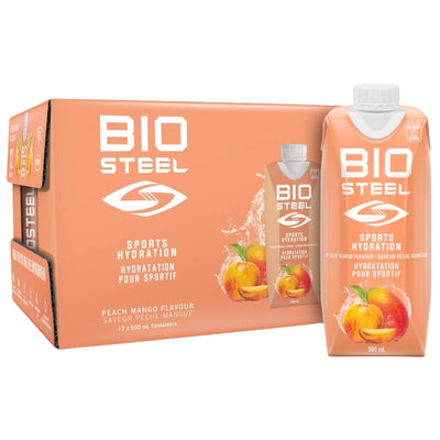 BioSteel Sports Beverages BioSteel Ready to Drink Sports Drink 500ml Tetra Pak Peach Mango