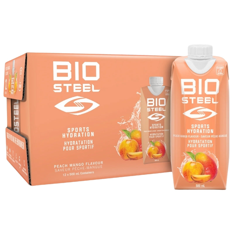 BioSteel Sports Beverages BioSteel Ready to Drink Sports Drink 500ml Tetra Pak Peach Mango