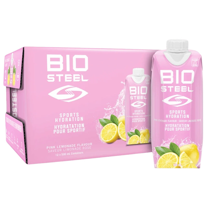 BioSteel Sports Beverages BioSteel Ready to Drink Sports Drink 500ml Tetra Pak Pink Lemonade