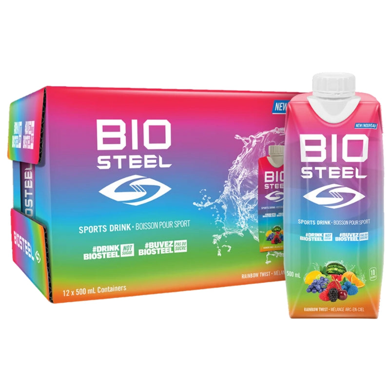 BioSteel Sports Beverages BioSteel Ready to Drink Sports Drink 500ml Tetra Pak Rainbow Twist