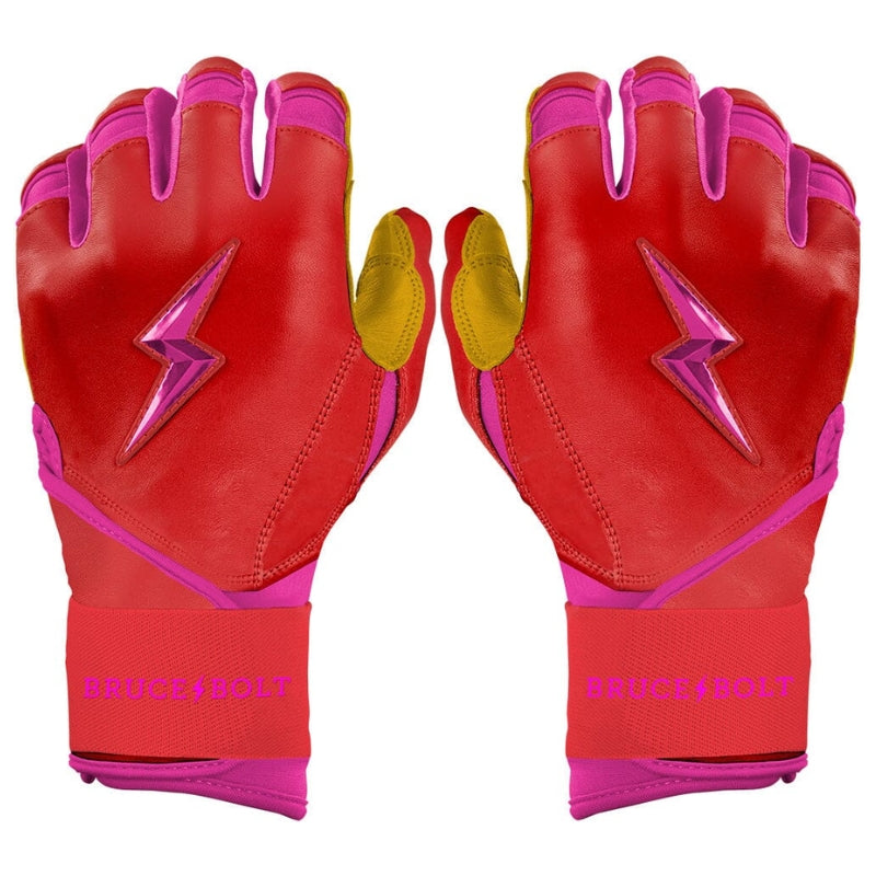 Bruce Bolt Baseball Equipment Bruce Bolt Harrison Bader Signature Series Long Cuff Batting Gloves Adult