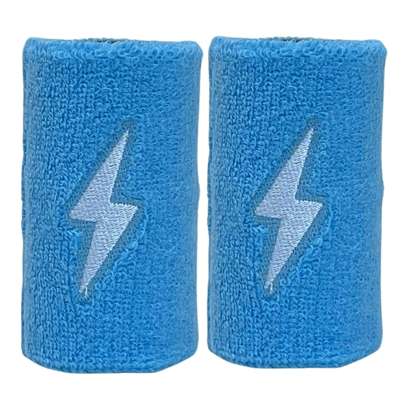 Bruce Bolt Baseball Equipment Bruce Bolt Premium Pro 4 inch Wristbands 2-Pack Baby Blue