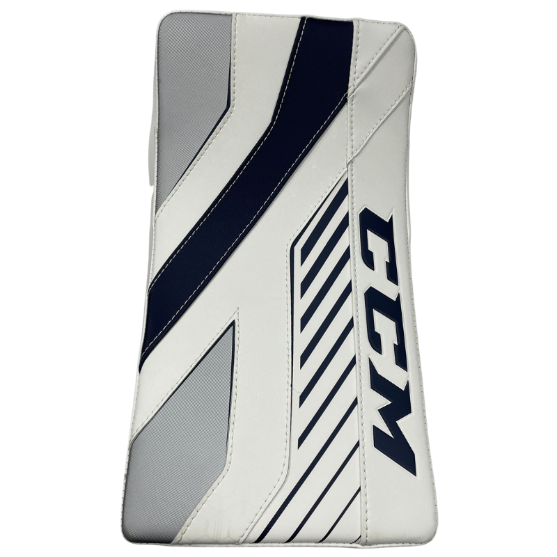 CCM Goalie Blockers CCM Axis 1.9 Source Exclusive (2020) Senior White/Navy/Silver front