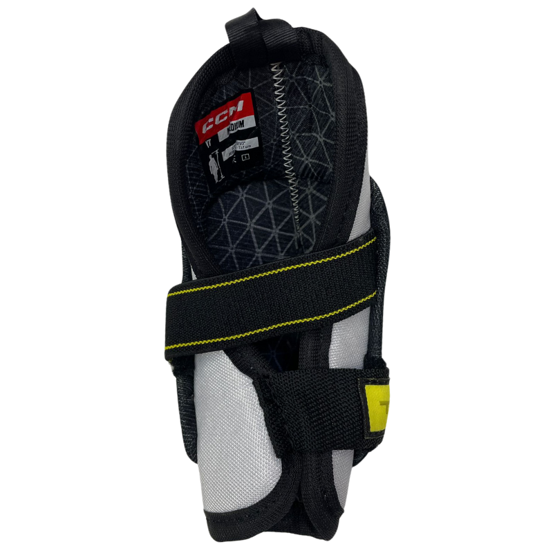 CCM Hockey Elbow Pads CCM Tacks Vector Source Exclusive (2023) Youth Black/White back showing interior