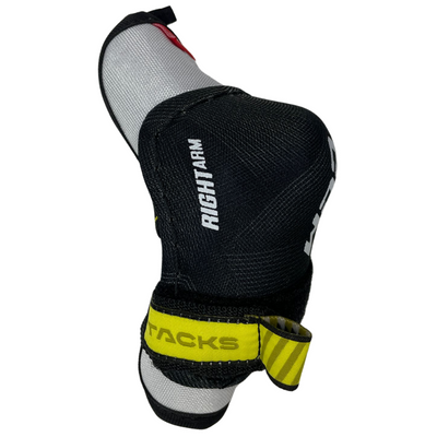CCM Hockey Elbow Pads CCM Tacks Vector Source Exclusive (2023) Youth Black/White side facing right