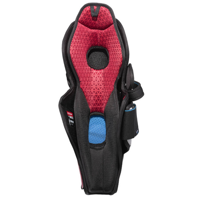 CCM Hockey Protective Gear CCM Jetspeed Control Hockey Shin Guards Senior White Black Red