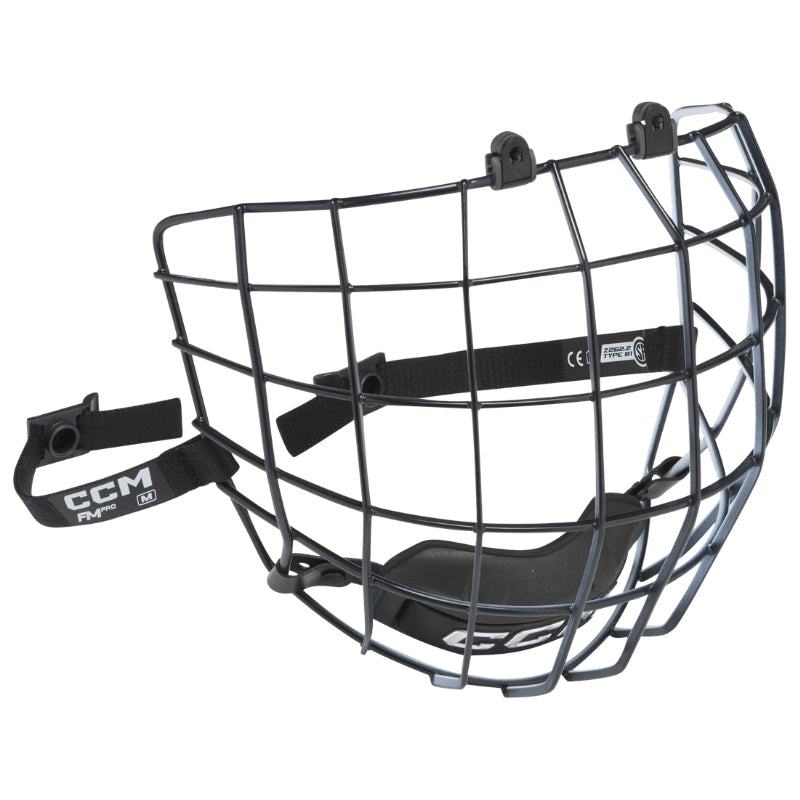 CCM Hockey Protective Gear CCM Pro Hockey Facemask 2026 Black White
