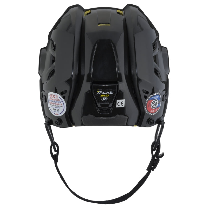 CCM Hockey Protective Gear CCM Tacks 310 Hockey Helmet Senior Black Back