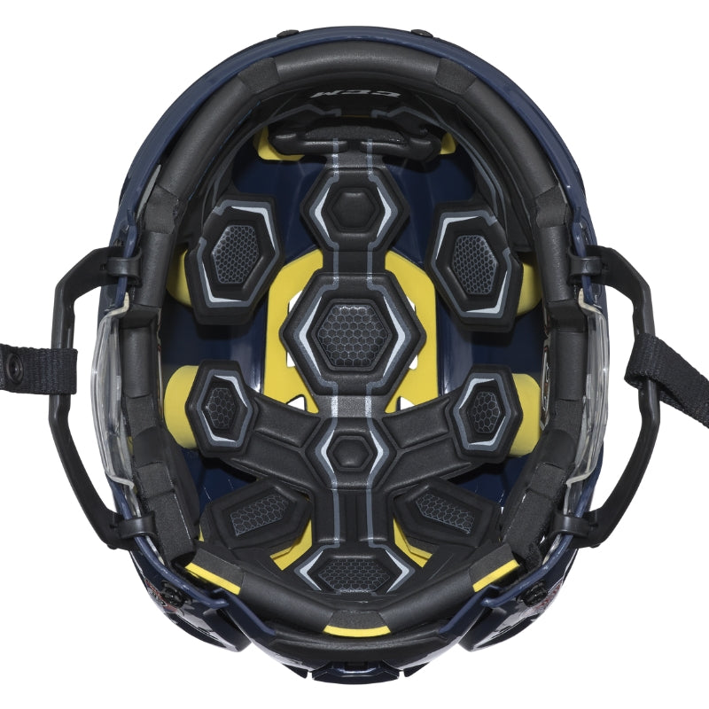 CCM Hockey Protective Gear CCM Tacks 310 Hockey Helmet Senior Navy Inside