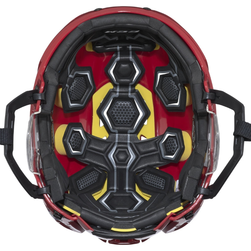 CCM Hockey Protective Gear CCM Tacks 310 Hockey Helmet Senior Red Inside