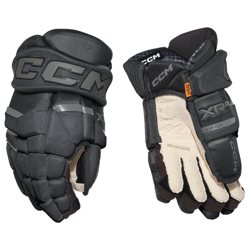 CCM Hockey Protective Gear CCM Tacks XR Pro Hockey Gloves Senior 2026 Black Graphite Grey
