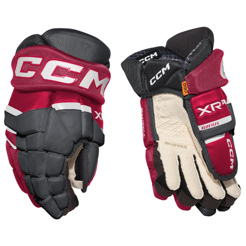 CCM Hockey Protective Gear CCM Tacks XR Pro Hockey Gloves Senior 2026 Black Red White