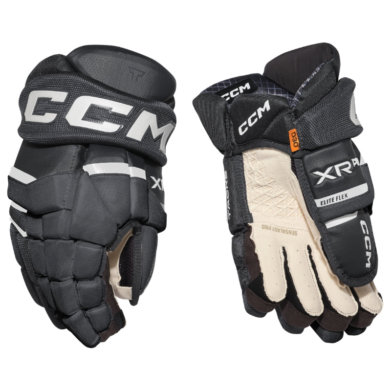 CCM Hockey Protective Gear CCM Tacks XR Pro Hockey Gloves Senior 2026 Black White