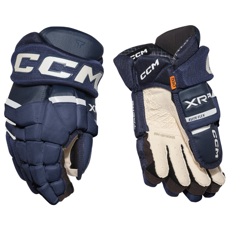 CCM Hockey Protective Gear CCM Tacks XR Pro Hockey Gloves Senior 2026 Navy White