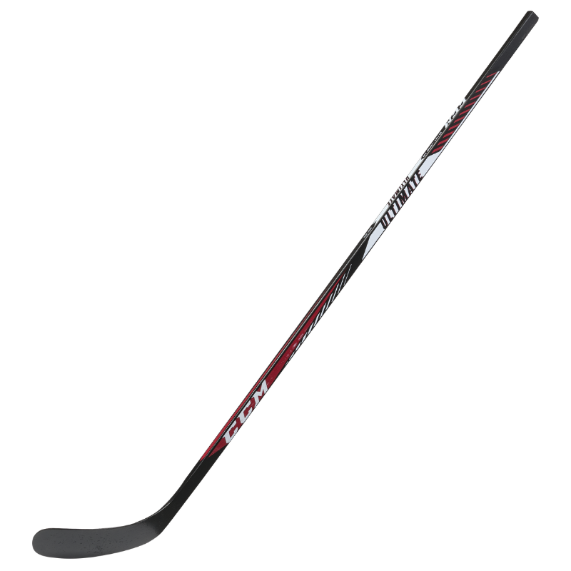 CCM Hockey Sticks CCM HSULT Ultimate Wood (2018) Senior Black/Red/White diagonal side with blade pointing left