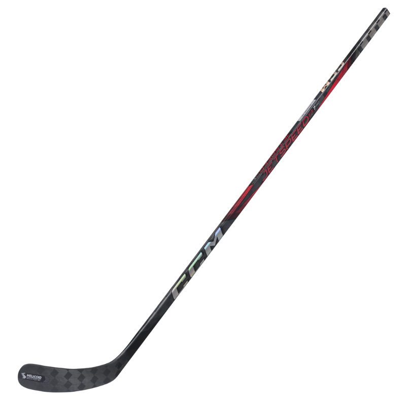 CCM Hockey Sticks CCM JetSpeed FT7 Pro (2024) Senior Black/Red side diagonal with blade pointing left