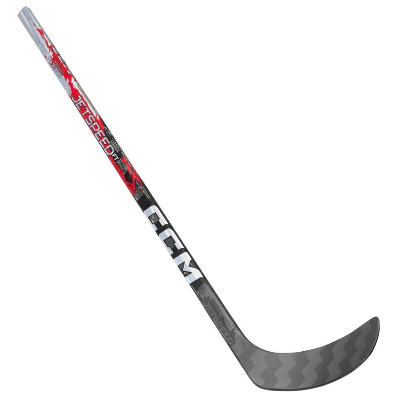 CCM Hockey Sticks CCM JetSpeed FT9 Pro Red Hockey Stick Youth 2026 Blade Curve P28 P29
