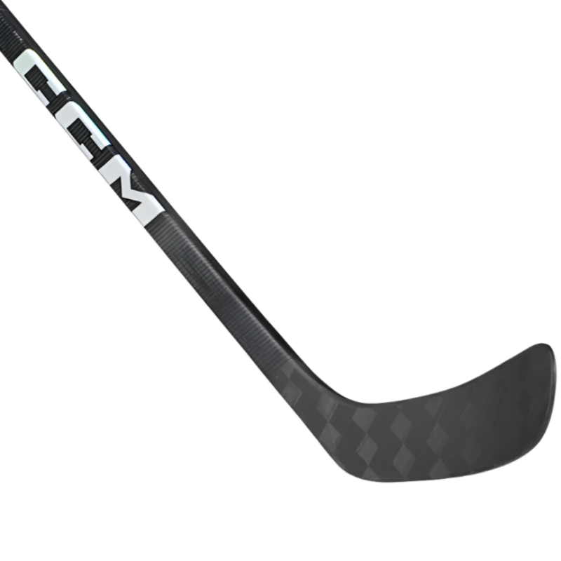 CCM Hockey Sticks CCM Jetspeed FT5 Pro (2022) Intermediate Black/Green side diagonal close-up with blade pointing right