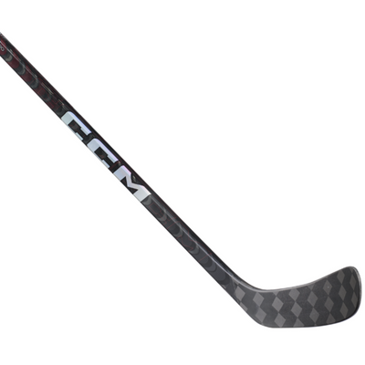 CCM Hockey Sticks CCM Jetspeed FT5 Pro (2022) Intermediate Black/Red side diagonal close-up with blade pointing right