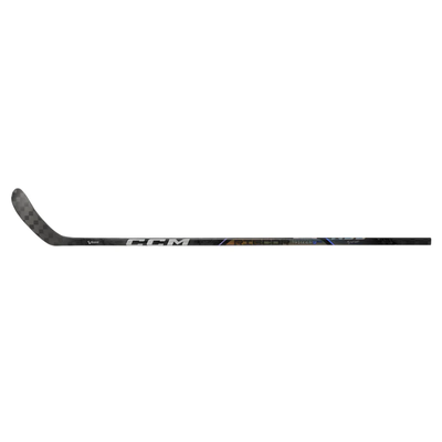 CCM Hockey Sticks CCM Ribcor Trigger 9 Pro (2024) Senior Black/Gray horizontal side with blade pointing to the upper-left