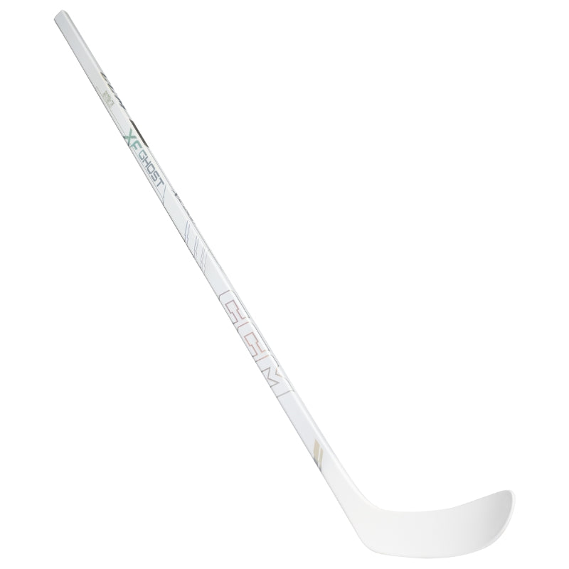 CCM Hockey Sticks CCM Tacks XF Ghost White Hockey Stick Intermediate HSXFGH25WH-IN