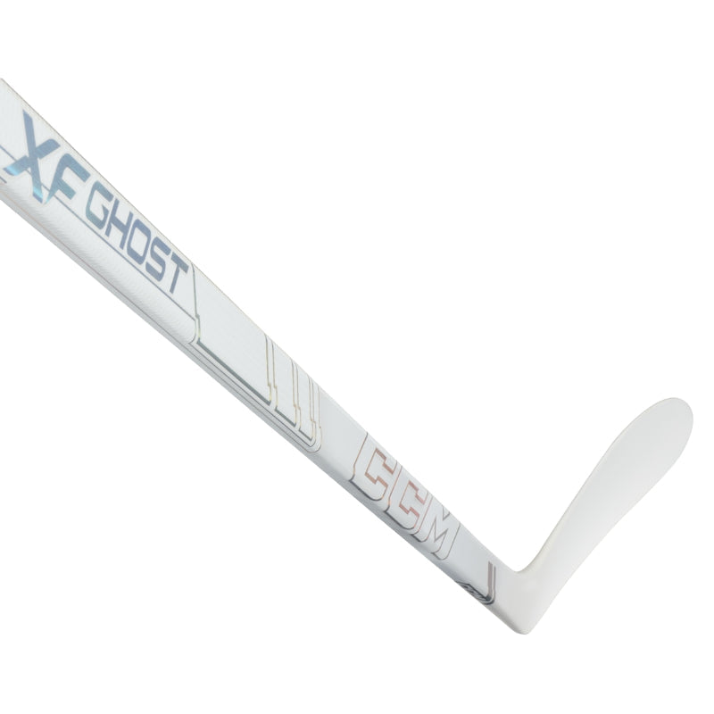 CCM Hockey Sticks CCM Tacks XF Ghost White Hockey Stick Youth Flex 20 30