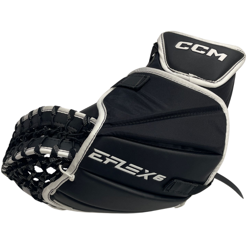 CCM Ice Hockey Goalie Catchers CCM Eflex 6 (2023) Senior White/Black back
