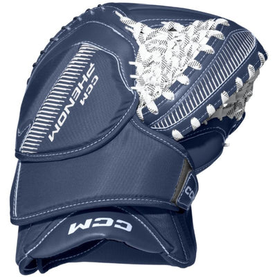 CCM Ice Hockey Goalie Catchers CCM Phenom SDC (2025) Junior White/Navy back