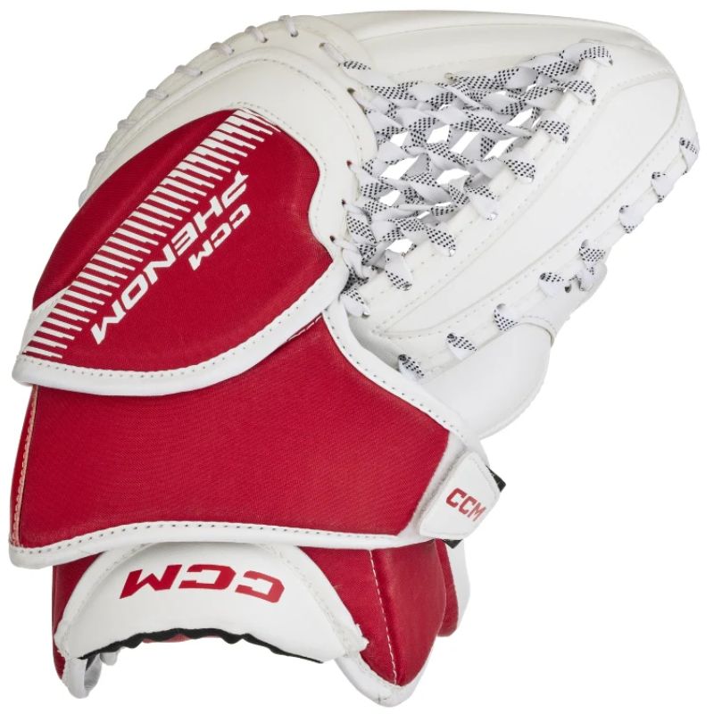 CCM Ice Hockey Goalie Catchers CCM Phenom SDC (2025) Junior White/Red back