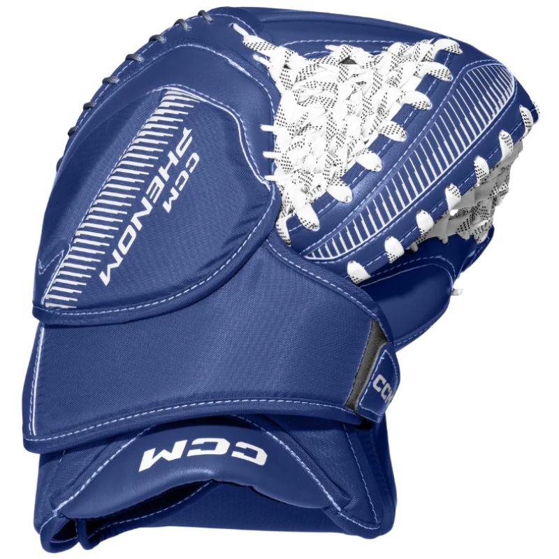 CCM Ice Hockey Goalie Catchers CCM Phenom SDC (2025) Junior White/Royal back