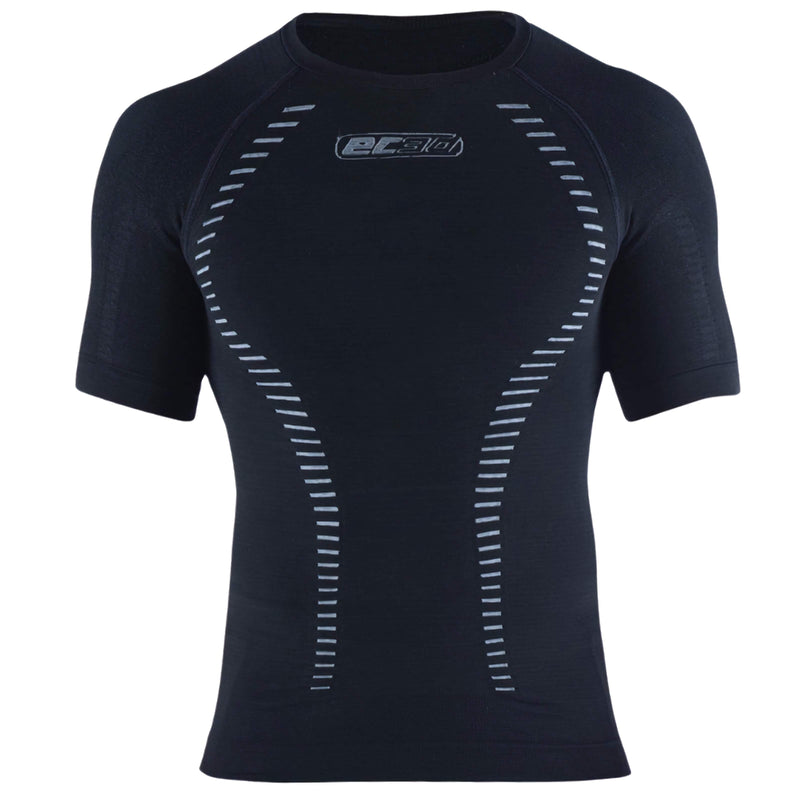 EC3D Compressgo Short Sleeve Top Black/Grey Adult front