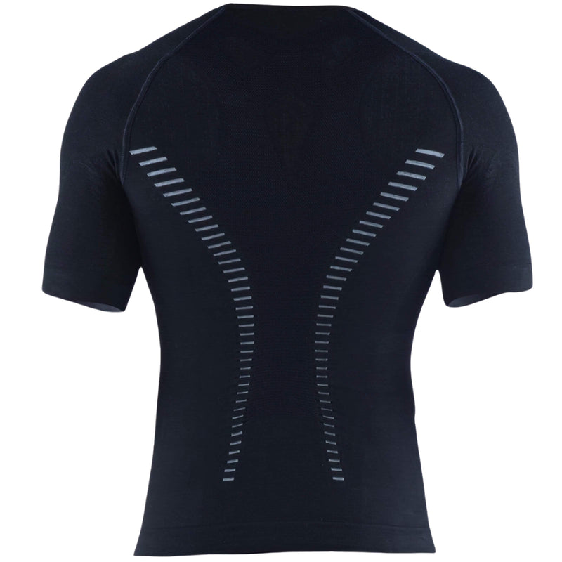 EC3D Compressgo Short Sleeve Top Black/Grey Adult back