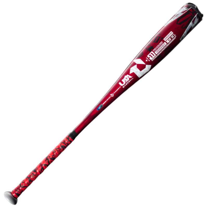 DeMarini Baseball Bats DeMarini Voodoo One Piece 2 5/8-inch -11 Youth 2023 youth side diagonal back