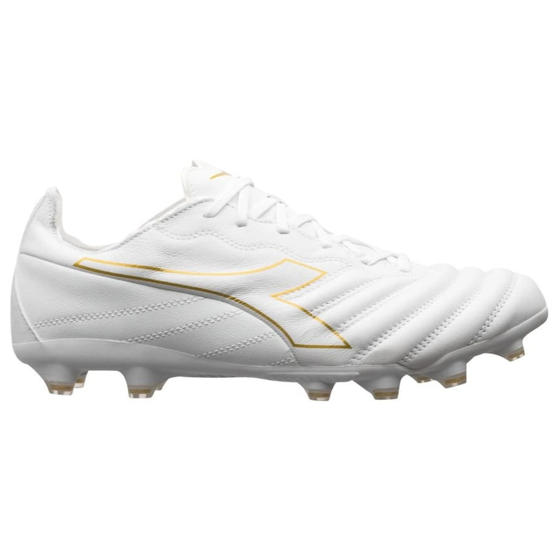 Diadora Mens Brasil Elite Lt Lp12 Soccer Cleats White Grey