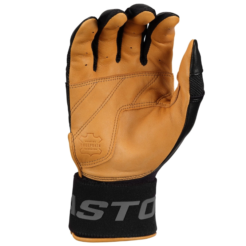 Easton Baseball Gloves Easton Mav Pro Locked In Baseball Batting Gloves Adult MAVPROLIBG Black Caramel Palm