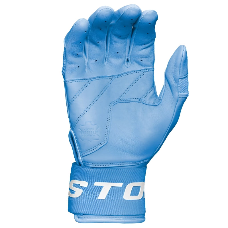Easton Baseball Gloves Easton Mav Pro Locked In Baseball Batting Gloves Adult MAVPROLIBG Carolina Blue White Palm