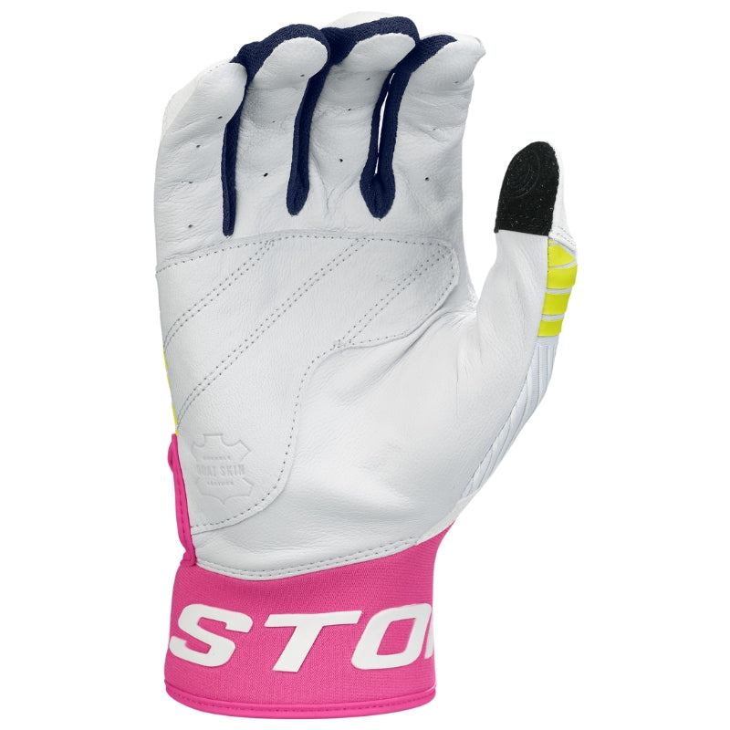 Easton Baseball Gloves Easton Walk-Off Ethos Batting Gloves Adult White Pink Navy WO25BG