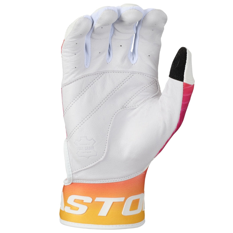 Easton Baseball Gloves Easton Walk-Off Ethos Batting Gloves Adult Yellow Orange Pink White WO25BG