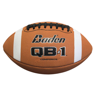 Baden QB1 Composite Football Ball side showing logo