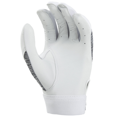 Rawlings Storm Womens Softball Batting Glove Adult white front (palm)