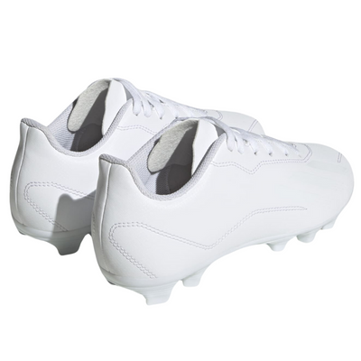 Adidas X Speedportal.4 Flexible Ground Soccer Cleats Junior Cloud White/Cloud White/Core Black side/back of both shoes pointing to the upper-right