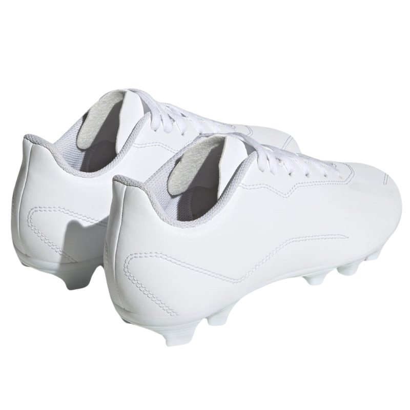 Adidas X Speedportal.4 Flexible Ground Soccer Cleats Junior Cloud White/Cloud White/Core Black side/back of both shoes pointing to the upper-right