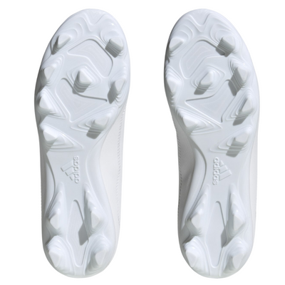 Adidas X Speedportal.4 Flexible Ground Soccer Cleats Junior Cloud White/Cloud White/Core Black bottom of both shoes pointing up