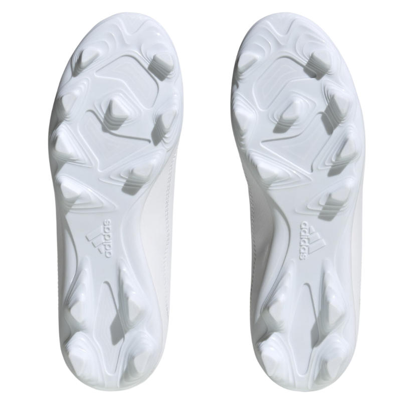 Adidas X Speedportal.4 Flexible Ground Soccer Cleats Junior Cloud White/Cloud White/Core Black bottom of both shoes pointing up