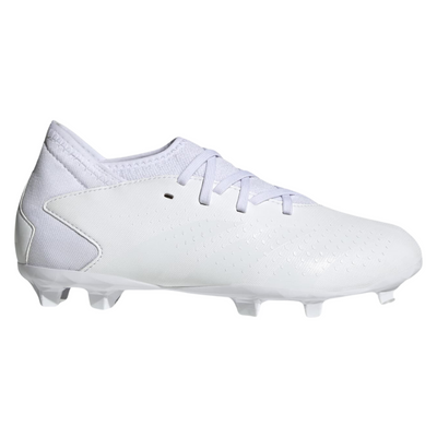 Adidas Predator Accuracy.3 Firm Ground Soccer Cleats Junior Cloud White/Cloud White/Core Black side pointing right