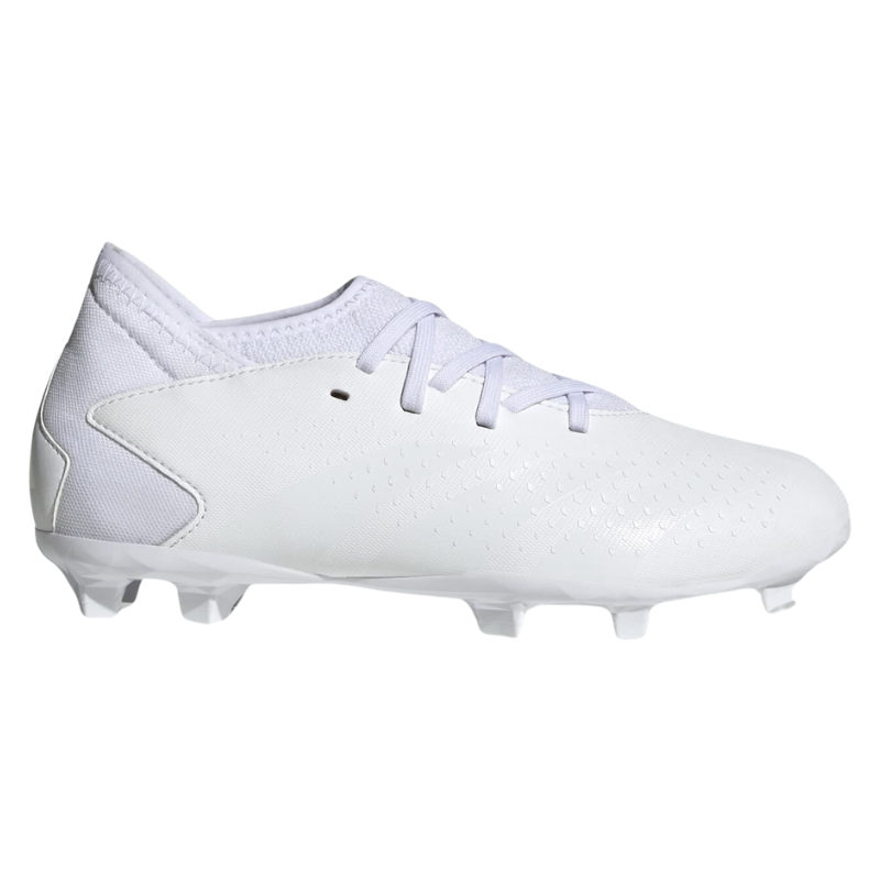 Adidas Predator Accuracy.3 Firm Ground Soccer Cleats Junior Cloud White/Cloud White/Core Black side pointing right