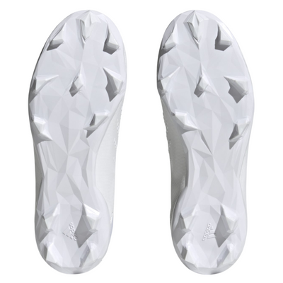 Adidas Predator Accuracy.3 Firm Ground Soccer Cleats Junior Cloud White/Cloud White/Core Black bottom of both shoes pointing up